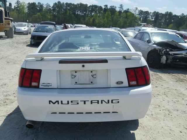 1FAFP40403F334312 - 2003 FORD MUSTANG WHITE photo 9