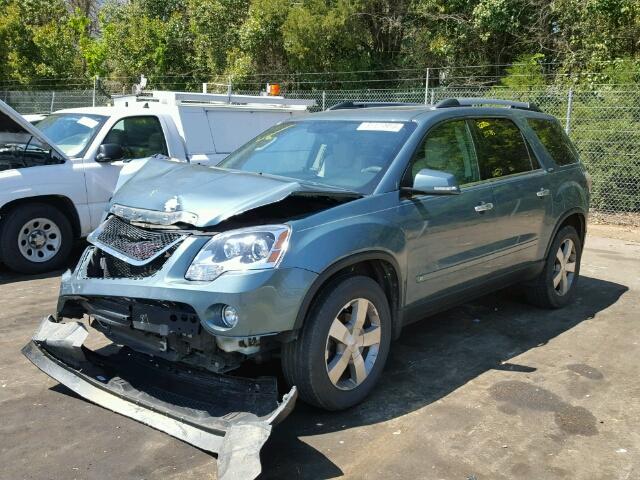 1GKLRMED5AJ129227 - 2010 GMC ACADIA SLT მწვანე ფოტო 2
