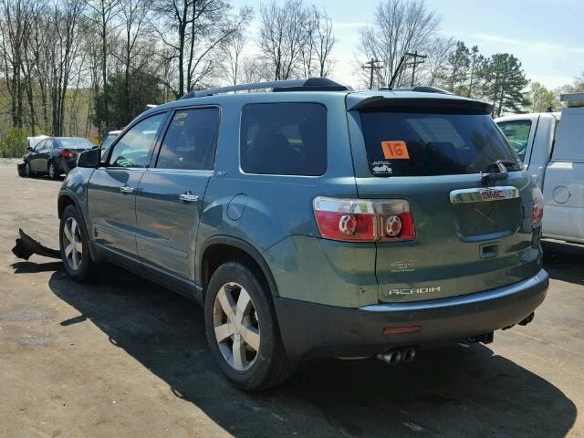 1GKLRMED5AJ129227 - 2010 GMC ACADIA SLT მწვანე ფოტო 3