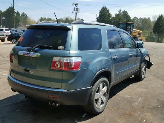 1GKLRMED5AJ129227 - 2010 GMC ACADIA SLT მწვანე ფოტო 4
