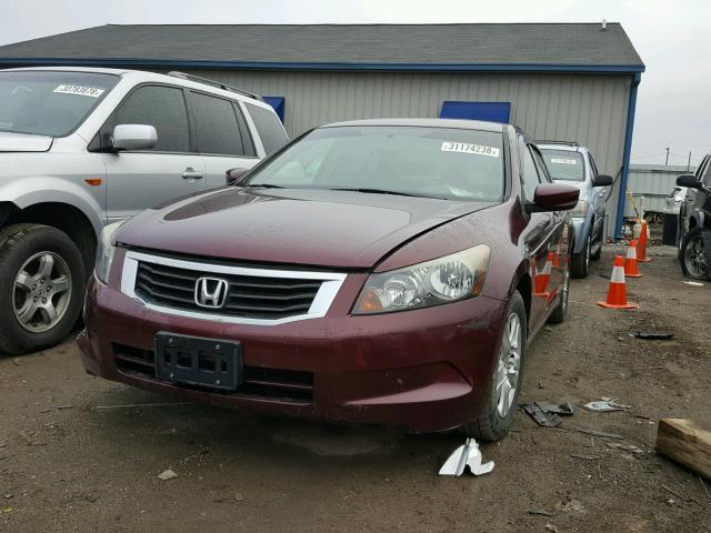 1HGCP26448A162378 - 2008 HONDA ACCORD LXP BURGUNDY photo 2