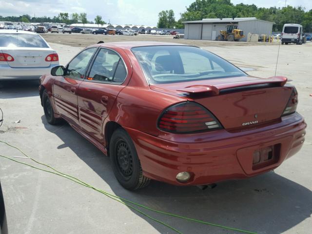 1G2NF52T61M640740 - 2001 PONTIAC GRAND AM S RED photo 3