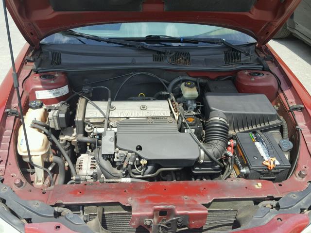 1G2NF52T61M640740 - 2001 PONTIAC GRAND AM S RED photo 7