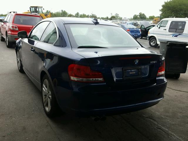 WBAUP7C55CVP22811 - 2012 BMW 128 I BLUE photo 3