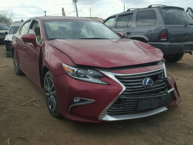 JTHBW1GG3G2121313 - 2016 LEXUS ES 300H RED photo 1