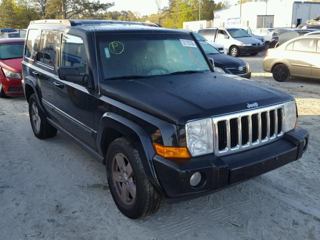 1J8HG48K87C576836 - 2007 JEEP COMMANDER BLACK photo 1