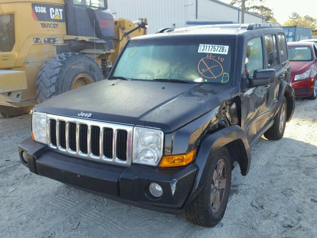 1J8HG48K87C576836 - 2007 JEEP COMMANDER BLACK photo 2