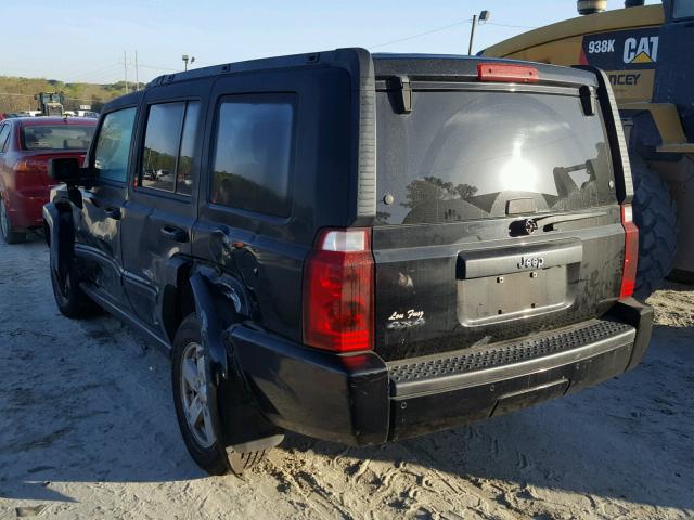1J8HG48K87C576836 - 2007 JEEP COMMANDER BLACK photo 3