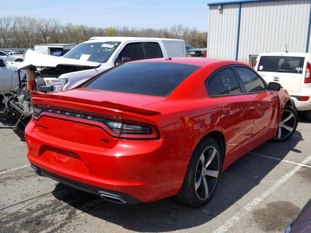 2C3CDXBG4HH642916 - 2017 DODGE CHARGER SE RED photo 4