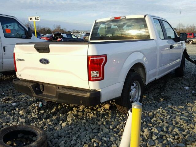 1FTEX1CG2FFB08142 - 2015 FORD F150 SUPER WHITE photo 4