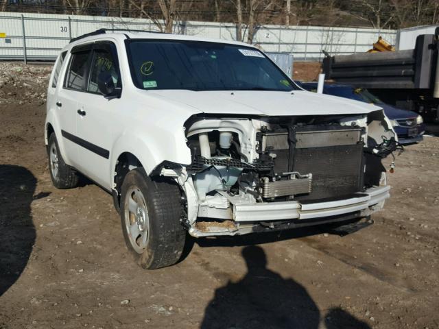 5FNYF4H24FB064101 - 2015 HONDA PILOT LX WHITE photo 1