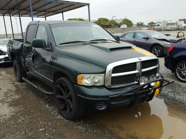 3D7HA18N02G160972 - 2002 DODGE RAM 1500 GREEN photo 1