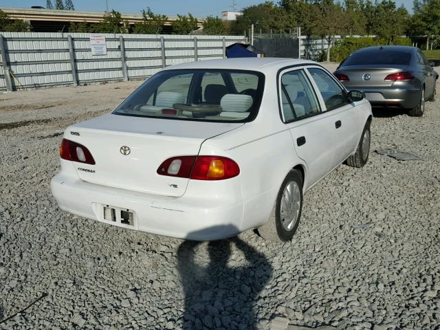 1NXBR12E2XZ198818 - 1999 TOYOTA COROLLA VE WHITE photo 4