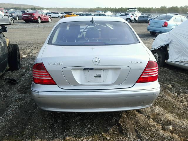 WDBNG83J64A407890 - 2004 MERCEDES-BENZ S 430 4MAT SILVER photo 10