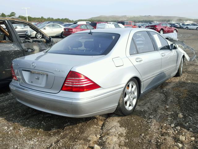 WDBNG83J64A407890 - 2004 MERCEDES-BENZ S 430 4MAT SILVER photo 4