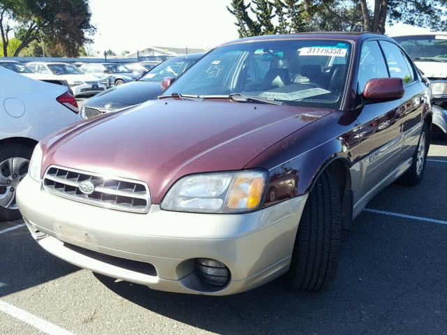 4S3BE6866Y7200843 - 2000 SUBARU LEGACY OUT BURGUNDY photo 2