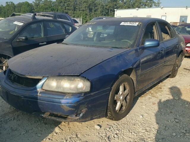 2G1WH52K759284764 - 2005 CHEVROLET IMPALA LS BLUE photo 2