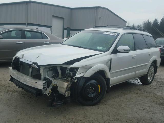 4S4BP85C694326389 - 2009 SUBARU OUTBACK 3. WHITE photo 2