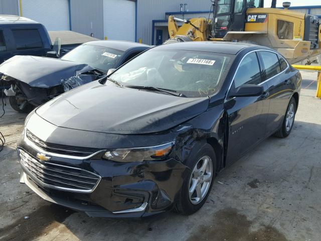 1G1ZB5ST6HF257848 - 2017 CHEVROLET MALIBU LS BLACK photo 2