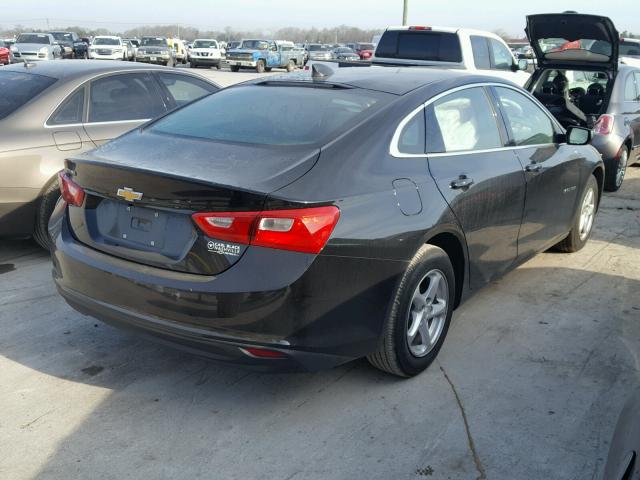 1G1ZB5ST6HF257848 - 2017 CHEVROLET MALIBU LS BLACK photo 4