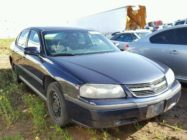 2G1WF52EX19336222 - 2001 CHEVROLET IMPALA BLUE photo 1