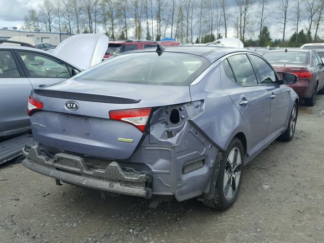 KNAGM4AD3C5018475 - 2012 KIA OPTIMA HYB GRAY photo 4