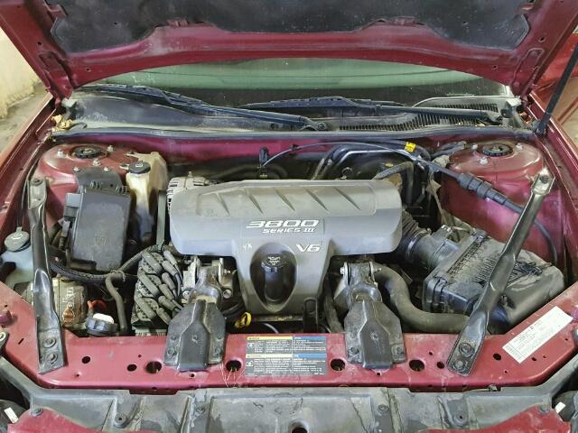 2G2WP522951200912 - 2005 PONTIAC GRAND PRIX MAROON photo 7