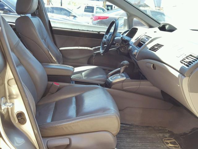 2HGFA16928H334719 - 2008 HONDA CIVIC EXL TAN photo 5