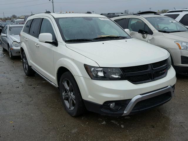 3C4PDDGG7FT589296 - 2015 DODGE JOURNEY CR WHITE photo 1