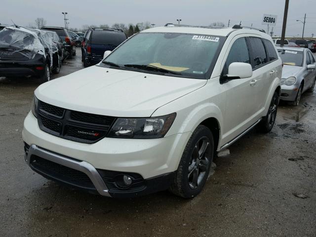 3C4PDDGG7FT589296 - 2015 DODGE JOURNEY CR WHITE photo 2