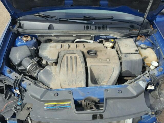 1G1AK52F557656456 - 2005 CHEVROLET COBALT BLUE photo 7