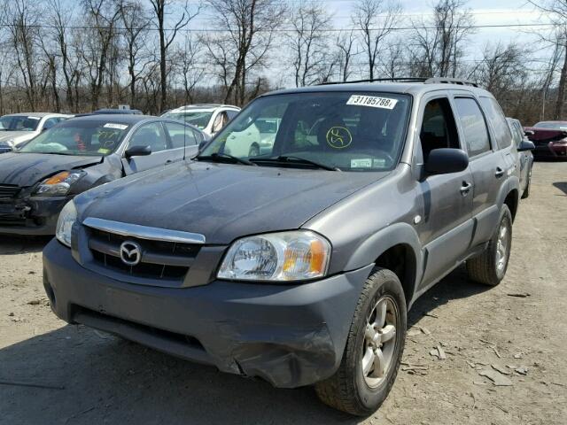 4F2YZ02Z36KM02757 - 2006 MAZDA TRIBUTE I GRAY photo 2