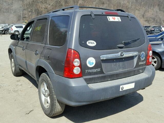 4F2YZ02Z36KM02757 - 2006 MAZDA TRIBUTE I GRAY photo 3