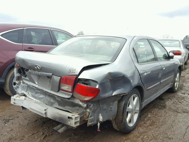 JNKDA31A64T200875 - 2004 INFINITI I35 GRAY photo 4