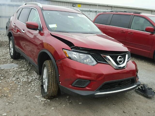 KNMAT2MV7GP663418 - 2016 NISSAN ROGUE S RED photo 1