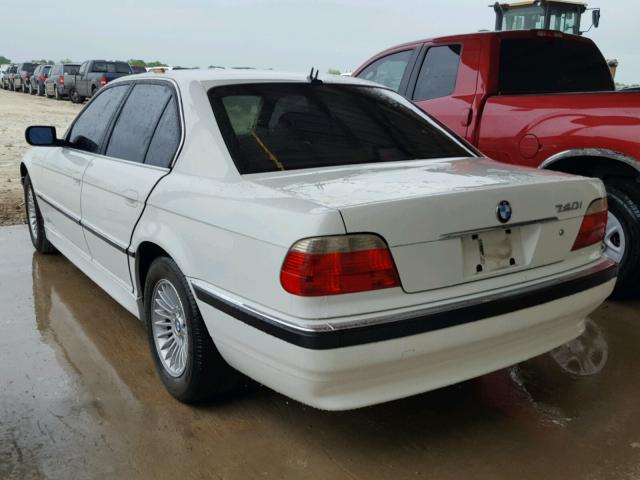 WBAGG83401DN89677 - 2001 BMW 740 I AUTO WHITE photo 3