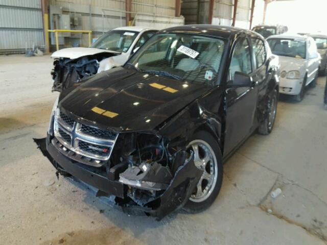 1C3CDZAB5DN657833 - 2013 DODGE AVENGER SE BLACK photo 2