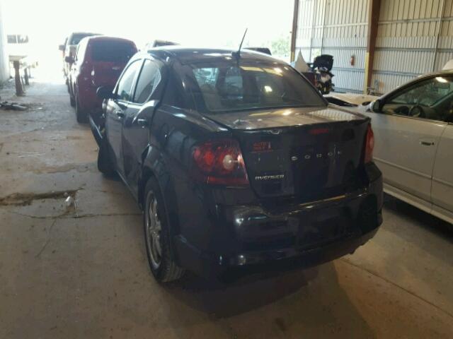 1C3CDZAB5DN657833 - 2013 DODGE AVENGER SE BLACK photo 3