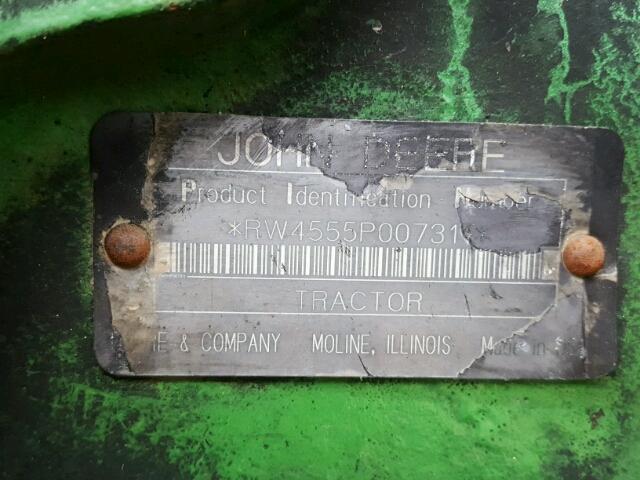 RW4555P007311 - 1991 JOHN TRACTOR GREEN photo 10