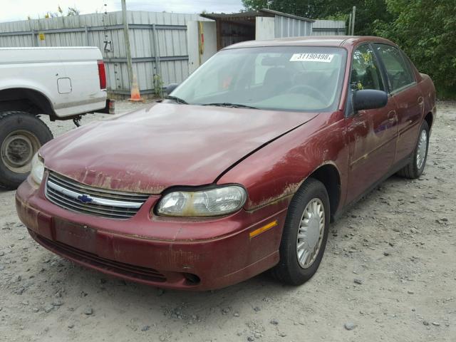 1G1ND52J62M609286 - 2002 CHEVROLET MALIBU RED photo 2