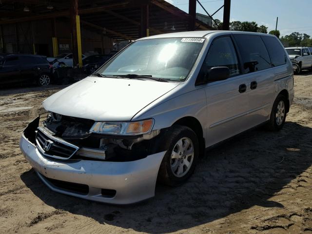 5FNRL18524B138425 - 2004 HONDA ODYSSEY LX SILVER photo 2