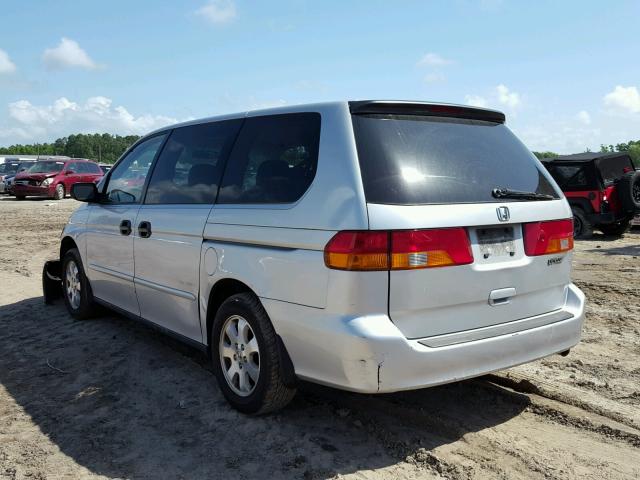 5FNRL18524B138425 - 2004 HONDA ODYSSEY LX SILVER photo 3