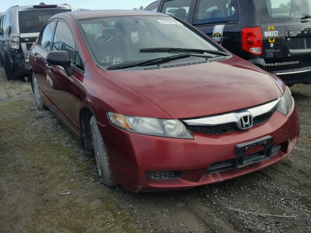 2HGFA16479H111257 - 2009 HONDA CIVIC DX-G RED photo 1