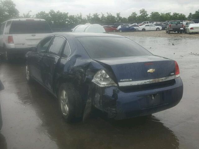 2G1WB58K289206390 - 2008 CHEVROLET IMPALA LS BLUE photo 3