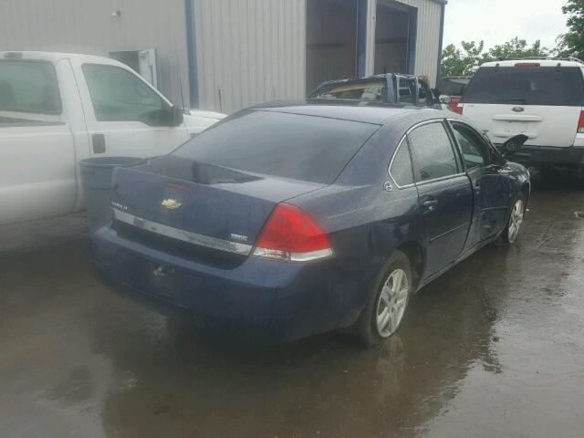 2G1WB58K289206390 - 2008 CHEVROLET IMPALA LS BLUE photo 4