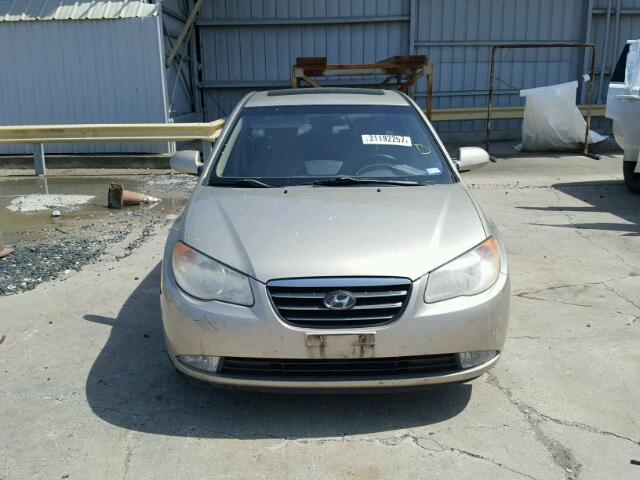 KMHDU46D27U103717 - 2007 HYUNDAI ELANTRA GL GOLD photo 9