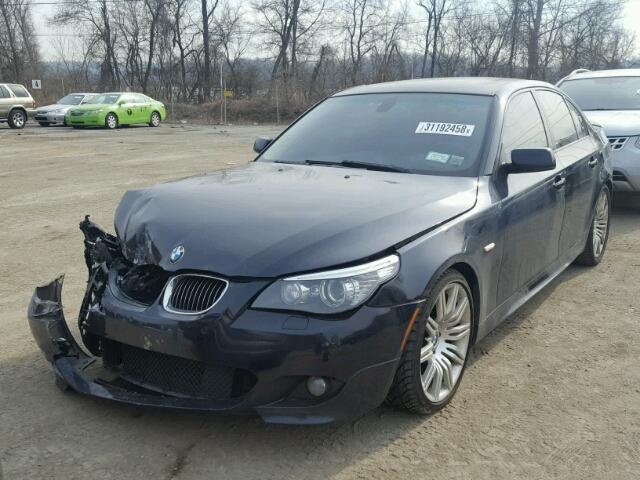 WBANW53528CT52626 - 2008 BMW 550 I BLUE photo 2