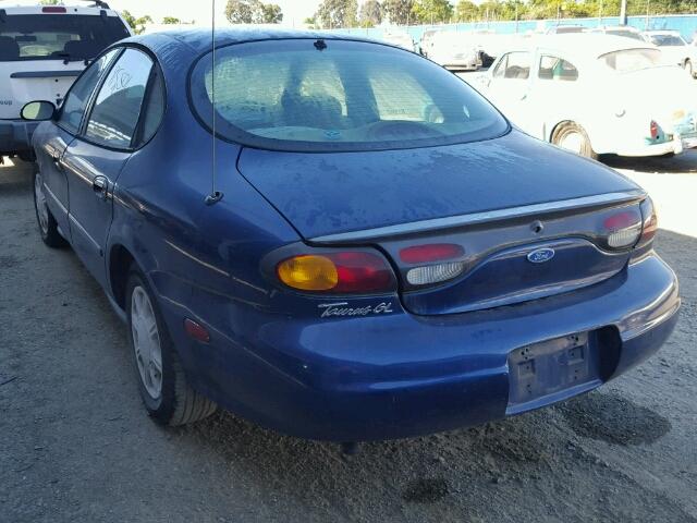 1FALP52U1VG103955 - 1997 FORD TAURUS GL BLUE photo 3