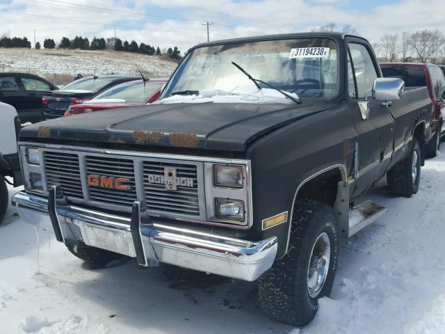 1GTEK14H3FJ508746 - 1985 GMC K1500 BLACK photo 2