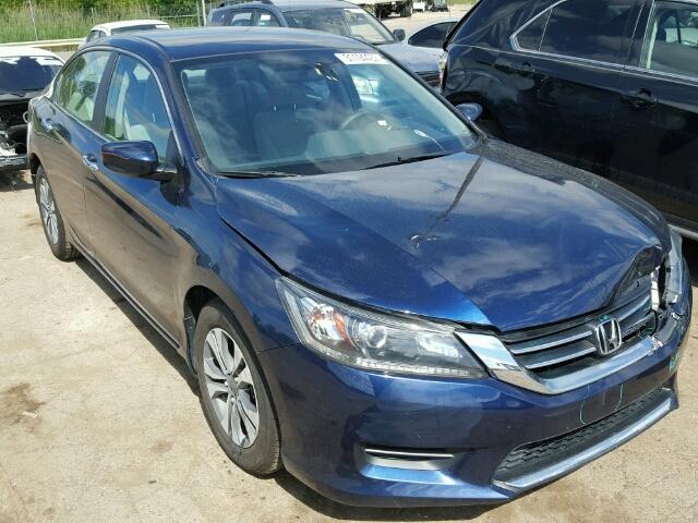 1HGCR2F30DA146576 - 2013 HONDA ACCORD LX BLUE photo 1